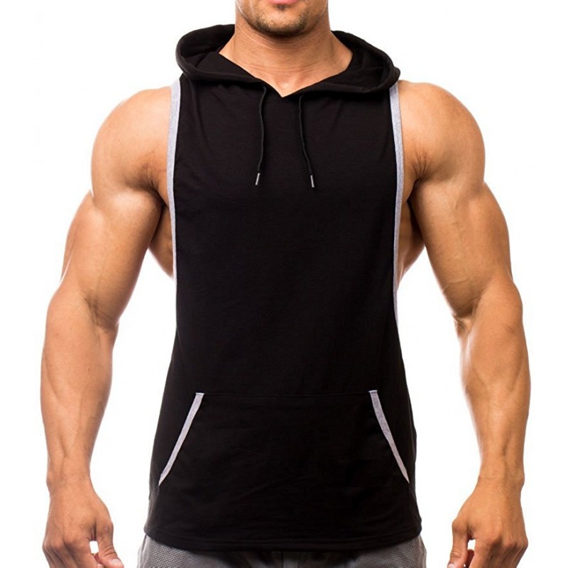 Gym Fitness Stringer Hoodies #014